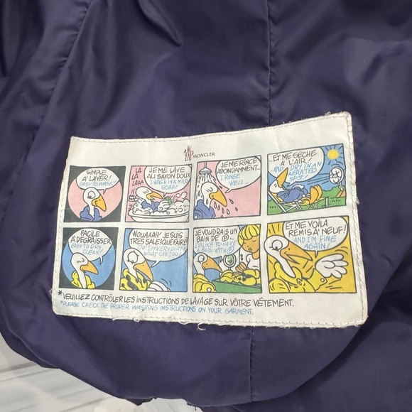 Authentic Moncler Purple Peplum Hooded Coat Women’s Size 2 - Picture 7 of 13